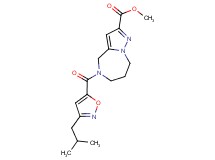 methyl 5-[(3-isobutylisoxazol-5-yl)carbonyl]-5,6,7,8-tetrahydro-4H-pyrazolo[1,5-a][1,4]diazepine-2-carboxylate