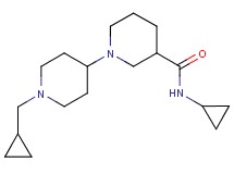 N-cyclopropyl-1'-(cyclopropylmethyl)-1,4'-bipiperidine-3-carboxamide