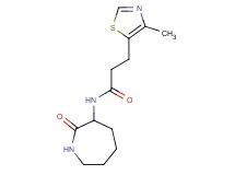 3-(4-methyl-1,3-thiazol-5-yl)-N-(2-oxo-3-azepanyl)propanamide