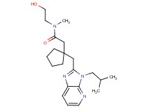 N-(2-hydroxyethyl)-2-{1-[(3-isobutyl-3H-imidazo[4,5-b]pyridin-2-yl)methyl]cyclopentyl}-N-methylacetamide
