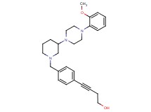 4-[4-({3-[4-(2-methoxyphenyl)-1-piperazinyl]-1-piperidinyl}methyl)phenyl]-3-butyn-1-ol