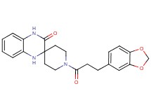 1-[3-(1,3-benzodioxol-5-yl)propanoyl]-1',4'-dihydro-3'H-spiro[piperidine-4,2'-quinoxalin]-3'-one