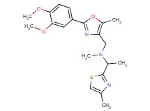 N-{[2-(3,4-dimethoxyphenyl)-5-methyl-1,3-oxazol-4-yl]methyl}-N-methyl-1-(4-methyl-1,3-thiazol-2-yl)ethanamine