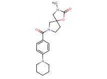 3-methyl-7-(4-piperidin-1-ylbenzoyl)-1-oxa-3,7-diazaspiro[4.4]nonan-2-one