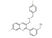(4-fluorobenzyl){[7-fluoro-2-(3-methoxyphenyl)-3-quinolinyl]methyl}amine