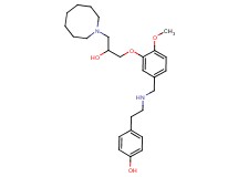 4-[2-({3-[3-(1-azocanyl)-2-hydroxypropoxy]-4-methoxybenzyl}amino)ethyl]phenol