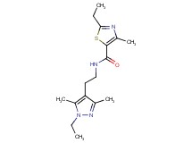 2-ethyl-N-[2-(1-ethyl-3,5-dimethyl-1H-pyrazol-4-yl)ethyl]-4-methyl-1,3-thiazole-5-carboxamide