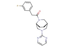 (1S*,5R*)-6-[(3-fluorophenyl)acetyl]-3-(2-pyrimidinyl)-3,6-diazabicyclo[3.2.2]nonane