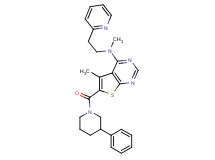 N,5-dimethyl-6-[(3-phenyl-1-piperidinyl)carbonyl]-N-[2-(2-pyridinyl)ethyl]thieno[2,3-d]pyrimidin-4-amine