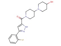 1'-{[3-(2-fluorophenyl)-1H-pyrazol-5-yl]carbonyl}-1,4'-bipiperidin-4-ol