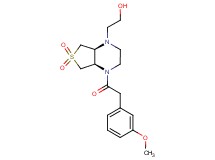 2-[(4aR*,7aS*)-4-[(3-methoxyphenyl)acetyl]-6,6-dioxidohexahydrothieno[3,4-b]pyrazin-1(2H)-yl]ethanol
