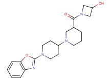 1-{[1'-(1,3-benzoxazol-2-yl)-1,4'-bipiperidin-3-yl]carbonyl}azetidin-3-ol