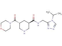 (3R*,5R*)-N-[(4-isopropyl-4H-1,2,4-triazol-3-yl)methyl]-5-(morpholin-4-ylcarbonyl)piperidine-3-carboxamide