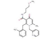 N-(3-methoxypropyl)-6-methyl-2-(2-methylbenzyl)-4-oxo-1-(2-pyridinylmethyl)-1,4-dihydro-3-pyridinecarboxamide