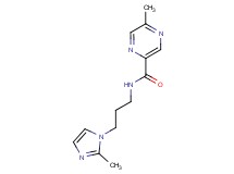 5-methyl-N-[3-(2-methyl-1H-imidazol-1-yl)propyl]-2-pyrazinecarboxamide trifluoroacetate