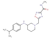 5-({3-[(4-isopropylphenyl)amino]-1-piperidinyl}methyl)-N-methyl-1,2,4-oxadiazole-3-carboxamide