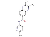 2,3-dimethyl-N-(6-methyl-3-pyridinyl)-6-quinoxalinecarboxamide trifluoroacetate