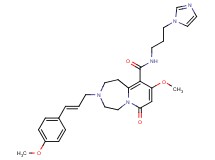 N-[3-(1H-imidazol-1-yl)propyl]-9-methoxy-3-[(2E)-3-(4-methoxyphenyl)-2-propen-1-yl]-7-oxo-1,2,3,4,5,7-hexahydropyrido[1,2-d][1,4]diazepine-10-carboxamide