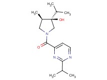 (3R*,4R*)-3-isopropyl-1-[(2-isopropyl-4-pyrimidinyl)carbonyl]-4-methyl-3-pyrrolidinol