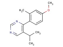 5-isopropyl-4-(4-methoxy-2-methylphenyl)pyrimidine