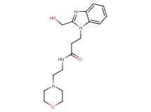 3-[2-(hydroxymethyl)-1H-benzimidazol-1-yl]-N-(2-morpholin-4-ylethyl)propanamide