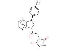 3-{2-[(3S*,3aR*,7aR*)-3-(4-methylphenyl)hexahydro-4,7-ethanopyrrolo[3,2-b]pyridin-1(2H)-yl]-2-oxoethyl}imidazolidine-2,4-dione