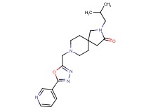 2-isobutyl-8-[(5-pyridin-3-yl-1,3,4-oxadiazol-2-yl)methyl]-2,8-diazaspiro[4.5]decan-3-one