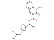 N-[1-(3-isobutyl-1,2,4-oxadiazol-5-yl)ethyl]-1-methyl-2-oxo-1,2-dihydroquinoline-3-carboxamide