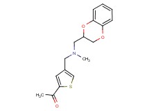 1-(4-{[(2,3-dihydro-1,4-benzodioxin-2-ylmethyl)(methyl)amino]methyl}-2-thienyl)ethanone