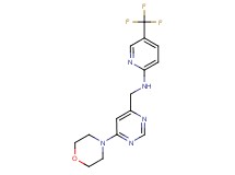 N-{[6-(4-morpholinyl)-4-pyrimidinyl]methyl}-5-(trifluoromethyl)-2-pyridinamine