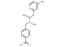 4-({methyl[1-methyl-2-(4-methylpyridin-2-yl)ethyl]amino}methyl)benzoic acid