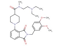 N-[2-(diethylamino)ethyl]-1-[2-(3,4-dimethoxybenzyl)-1,3-dioxo-2,3-dihydro-1H-isoindol-4-yl]-N-methyl-4-piperidinecarboxamide