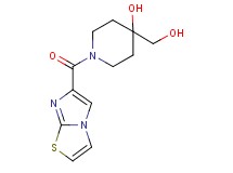 4-(hydroxymethyl)-1-(imidazo[2,1-b][1,3]thiazol-6-ylcarbonyl)piperidin-4-ol
