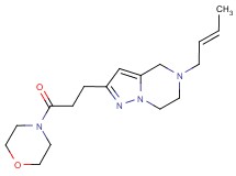 5-[(2E)-2-buten-1-yl]-2-[3-(4-morpholinyl)-3-oxopropyl]-4,5,6,7-tetrahydropyrazolo[1,5-a]pyrazine