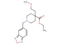 ethyl 1-(2,1,3-benzoxadiazol-5-ylmethyl)-4-(2-methoxyethyl)-4-piperidinecarboxylate