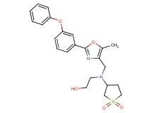 2-((1,1-dioxidotetrahydro-3-thienyl){[5-methyl-2-(3-phenoxyphenyl)-1,3-oxazol-4-yl]methyl}amino)ethanol