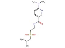 6-(dimethylamino)-N-[2-(isobutylsulfonyl)ethyl]nicotinamide