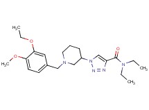1-[1-(3-ethoxy-4-methoxybenzyl)-3-piperidinyl]-N,N-diethyl-1H-1,2,3-triazole-4-carboxamide