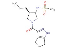 N-[(3S*,4R*)-4-propyl-1-(1,4,5,6-tetrahydrocyclopenta[c]pyrazol-3-ylcarbonyl)-3-pyrrolidinyl]methanesulfonamide
