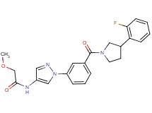 N-[1-(3-{[3-(2-fluorophenyl)-1-pyrrolidinyl]carbonyl}phenyl)-1H-pyrazol-4-yl]-2-methoxyacetamide