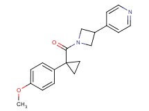 4-(1-{[1-(4-methoxyphenyl)cyclopropyl]carbonyl}-3-azetidinyl)pyridine