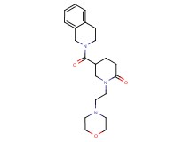 5-(3,4-dihydro-2(1H)-isoquinolinylcarbonyl)-1-[2-(4-morpholinyl)ethyl]-2-piperidinone