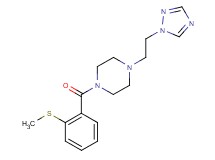 1-[2-(methylthio)benzoyl]-4-[2-(1H-1,2,4-triazol-1-yl)ethyl]piperazine
