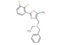 N-benzyl-N-{[2-(2,3-difluorophenyl)-5-methyl-1,3-oxazol-4-yl]methyl}ethanamine