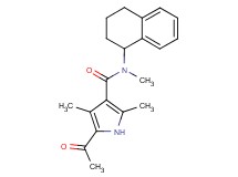 5-acetyl-N,2,4-trimethyl-N-(1,2,3,4-tetrahydro-1-naphthalenyl)-1H-pyrrole-3-carboxamide