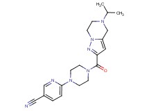 6-{4-[(5-isopropyl-4,5,6,7-tetrahydropyrazolo[1,5-a]pyrazin-2-yl)carbonyl]piperazin-1-yl}nicotinonitrile