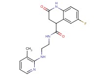 6-fluoro-N-{2-[(3-methyl-2-pyridinyl)amino]ethyl}-2-oxo-1,2,3,4-tetrahydro-4-quinolinecarboxamide
