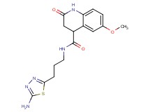 N-[3-(5-amino-1,3,4-thiadiazol-2-yl)propyl]-6-methoxy-2-oxo-1,2,3,4-tetrahydro-4-quinolinecarboxamide