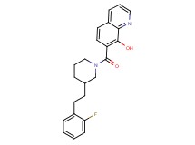 7-({3-[2-(2-fluorophenyl)ethyl]-1-piperidinyl}carbonyl)-8-quinolinol