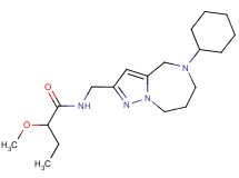 N-[(5-cyclohexyl-5,6,7,8-tetrahydro-4H-pyrazolo[1,5-a][1,4]diazepin-2-yl)methyl]-2-methoxybutanamide
